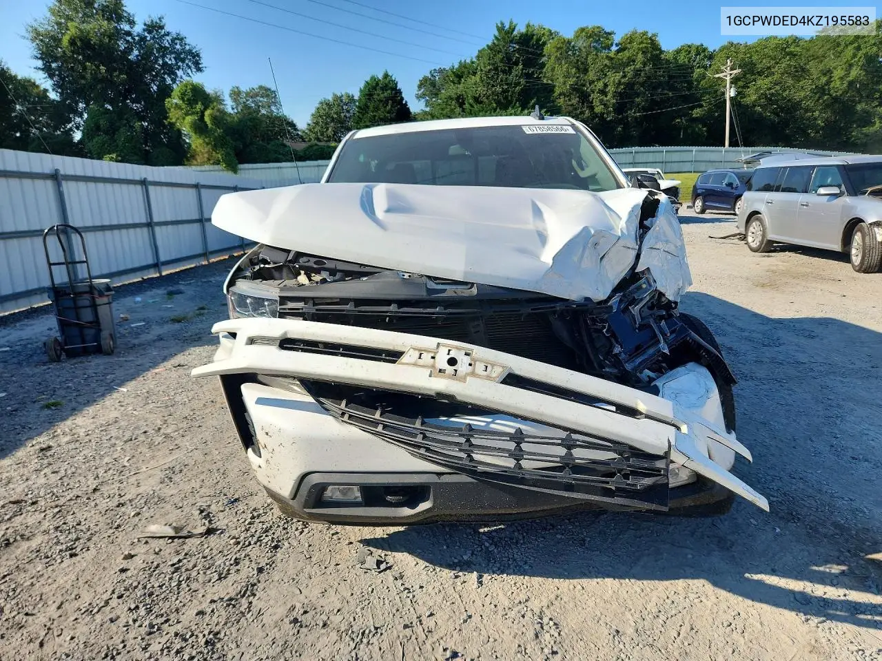 2019 CHEVROLET SILVERADO VIN 1GCPWDED4KZ195583 — фото 5