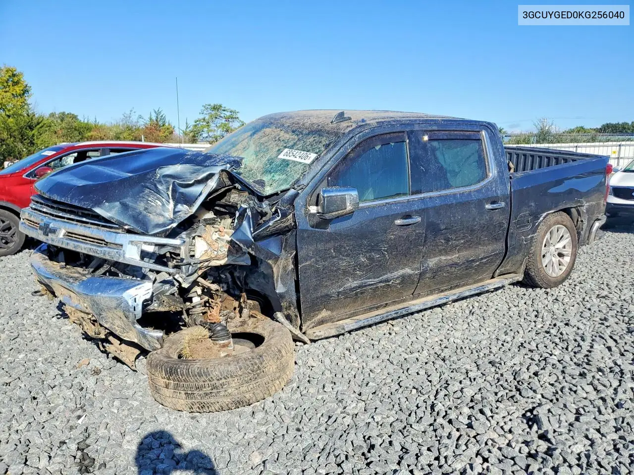CHEVROLET SILVERADO 2019, VIN 3GCUYGED0KG256040
