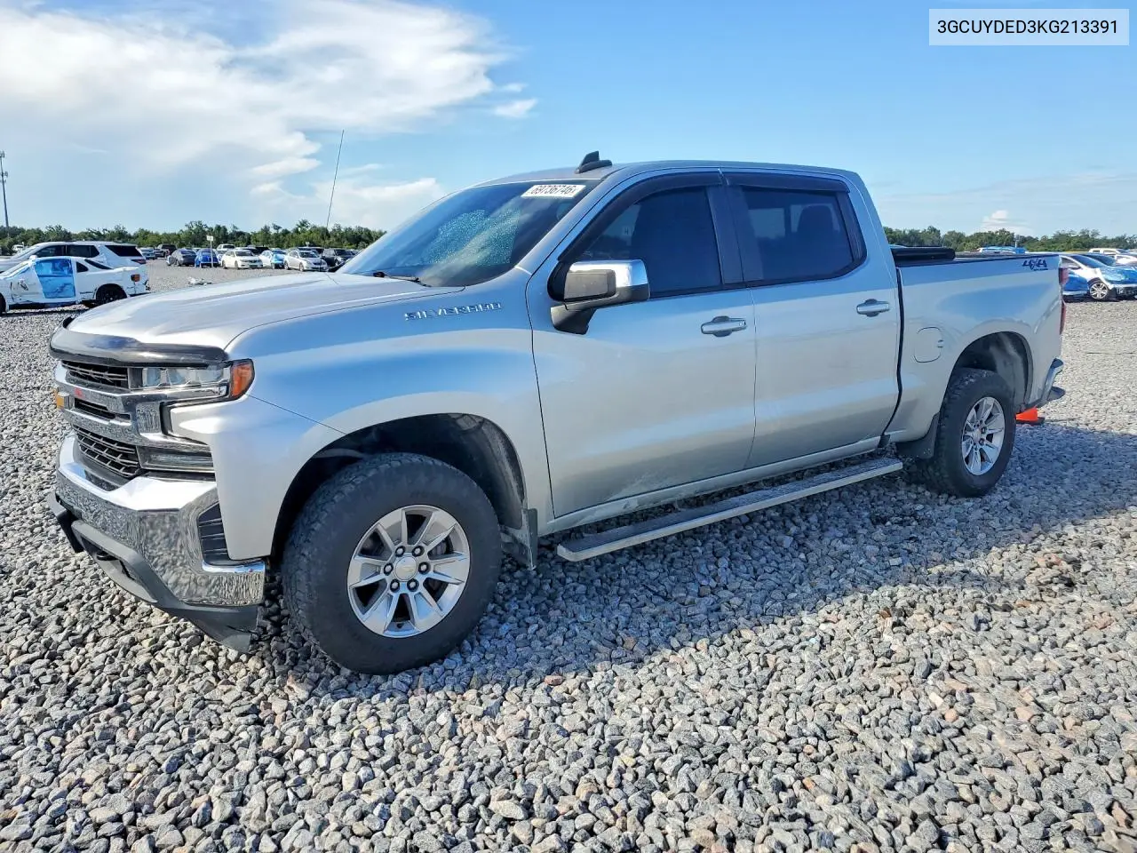 CHEVROLET SILVERADO 2019, VIN 3GCUYDED3KG213391