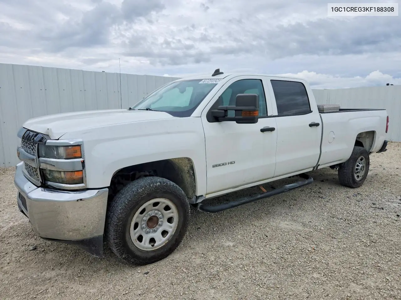 CHEVROLET SILVERADO 2019, VIN 1GC1CREG3KF188308