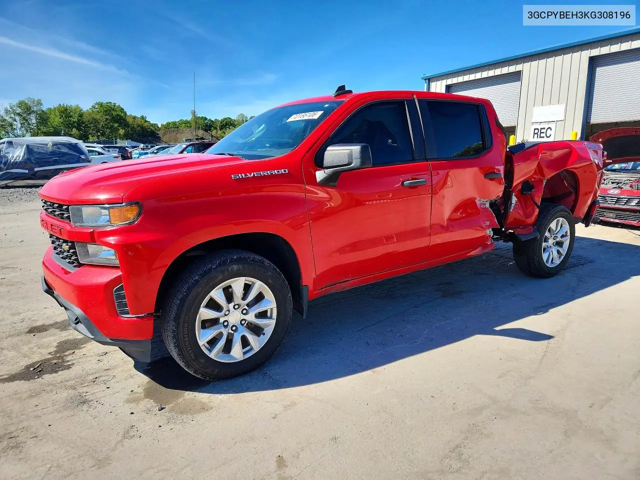 CHEVROLET SILVERADO 2019, VIN 3GCPYBEH3KG308196