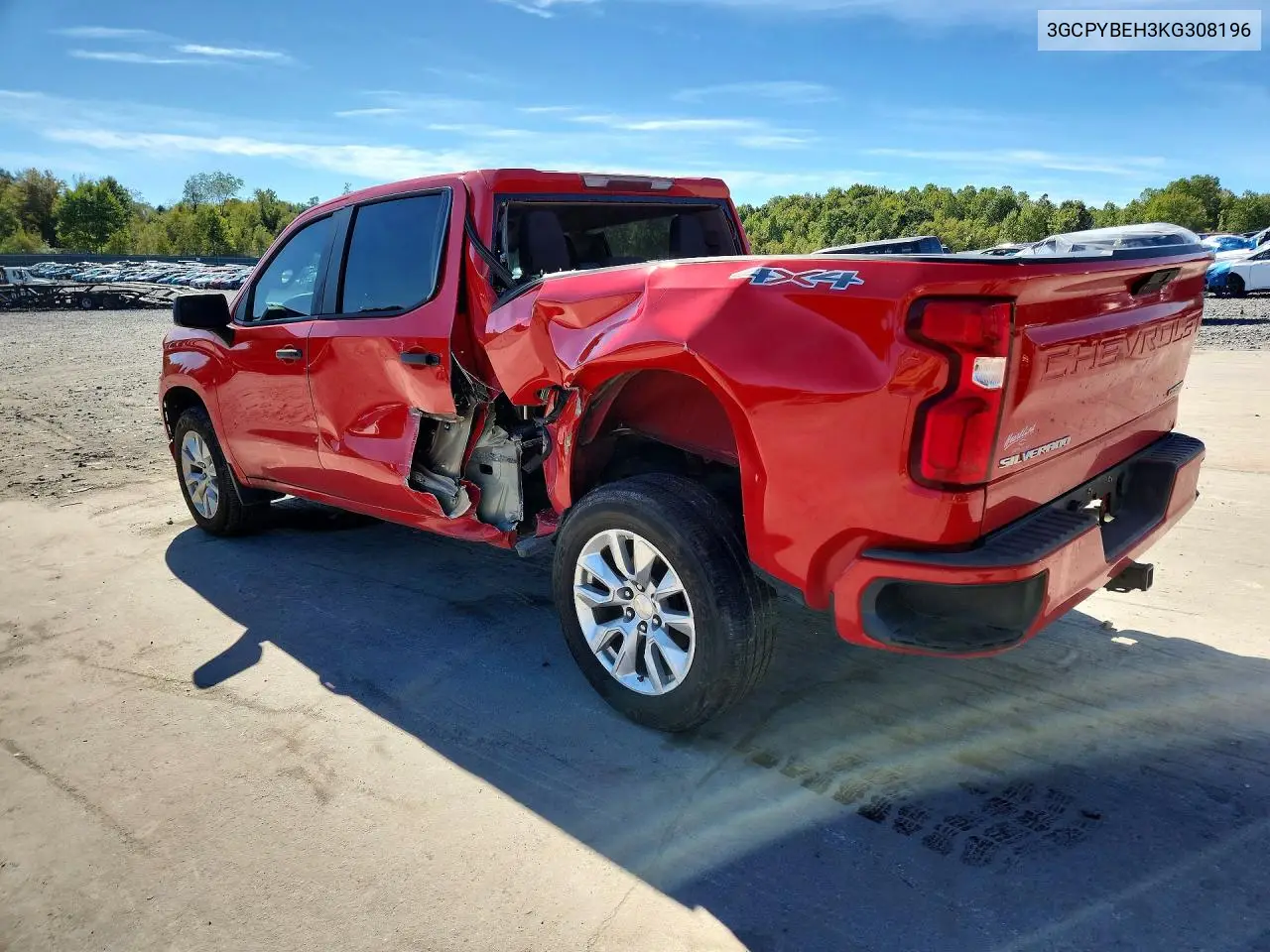 2019 CHEVROLET SILVERADO VIN 3GCPYBEH3KG308196 — фото 2