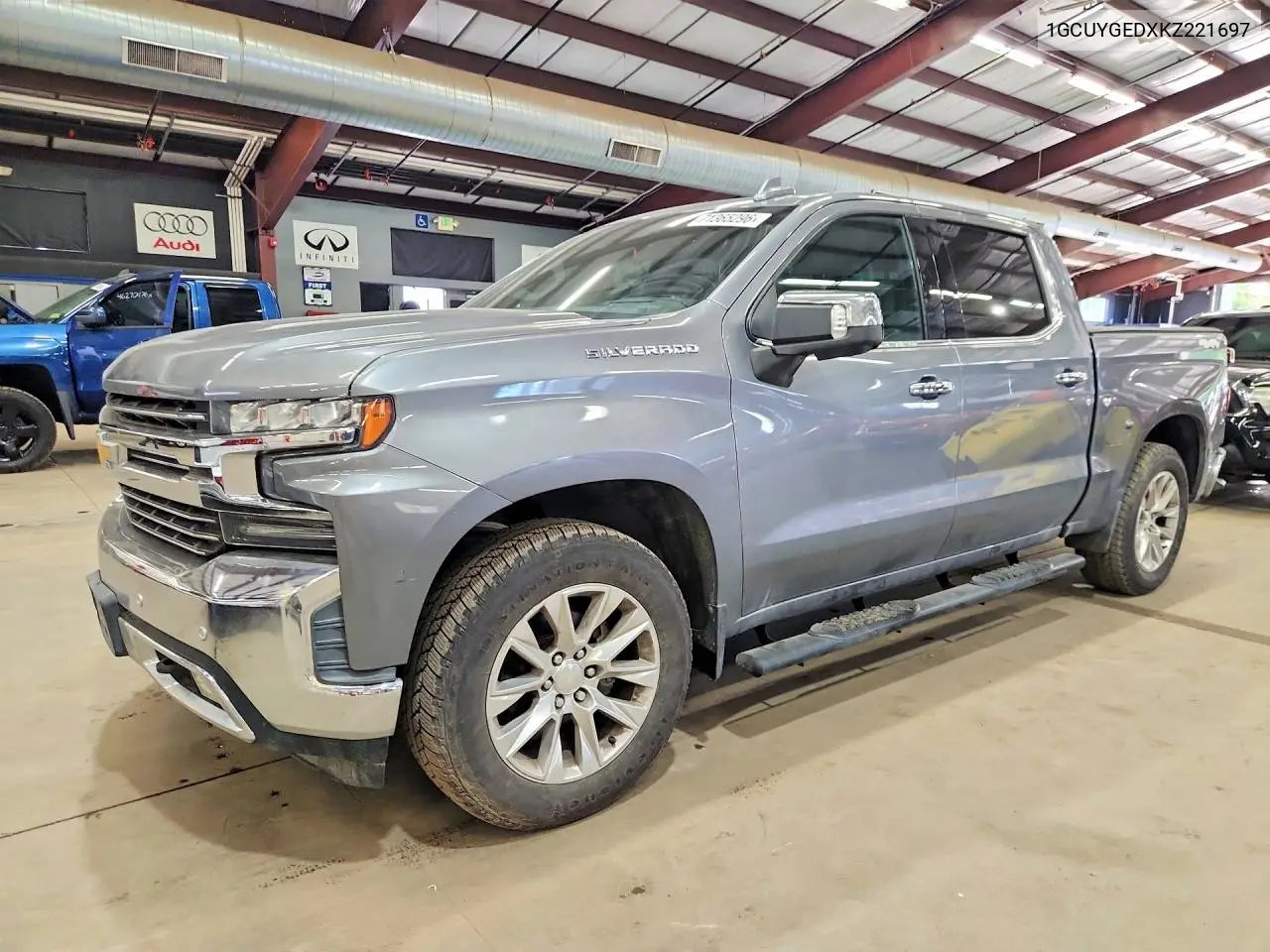CHEVROLET SILVERADO 2019, VIN 1GCUYGEDXKZ221697