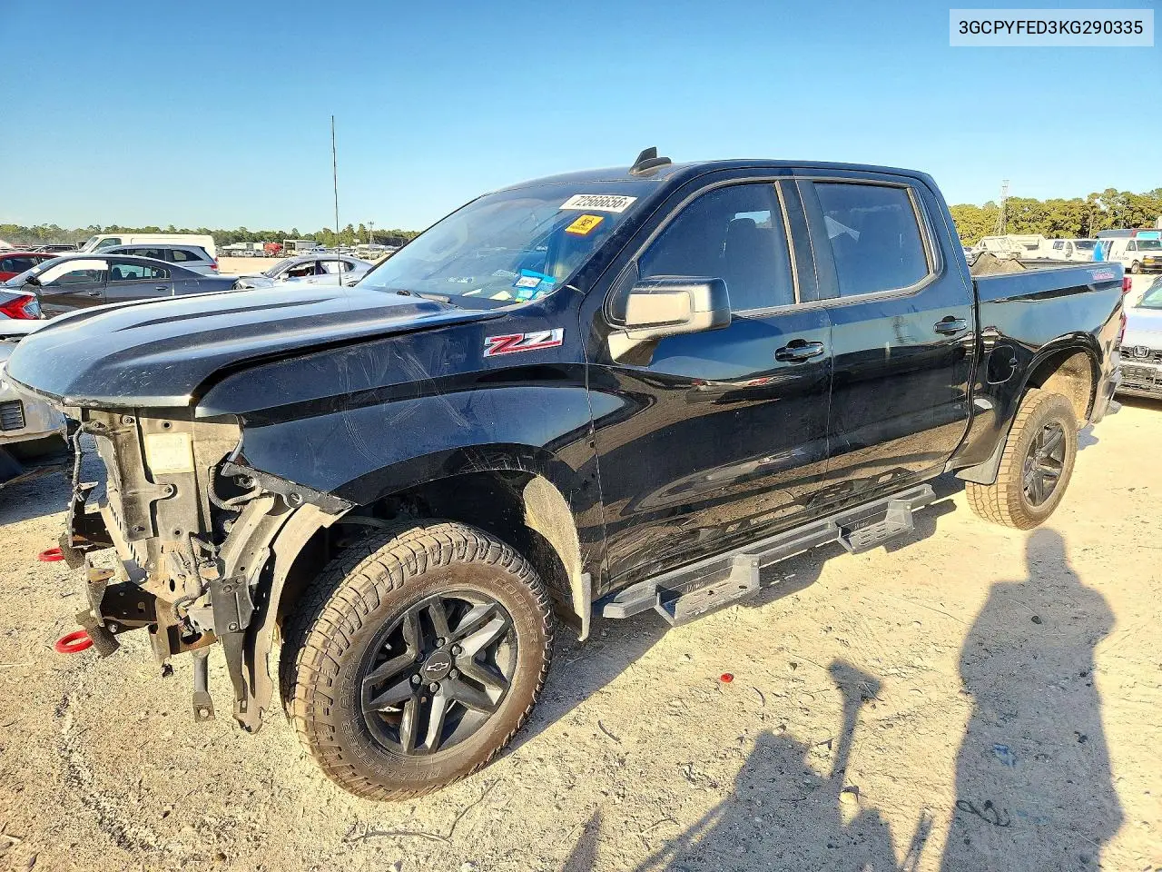 CHEVROLET SILVERADO 2019, VIN 3GCPYFED3KG290335