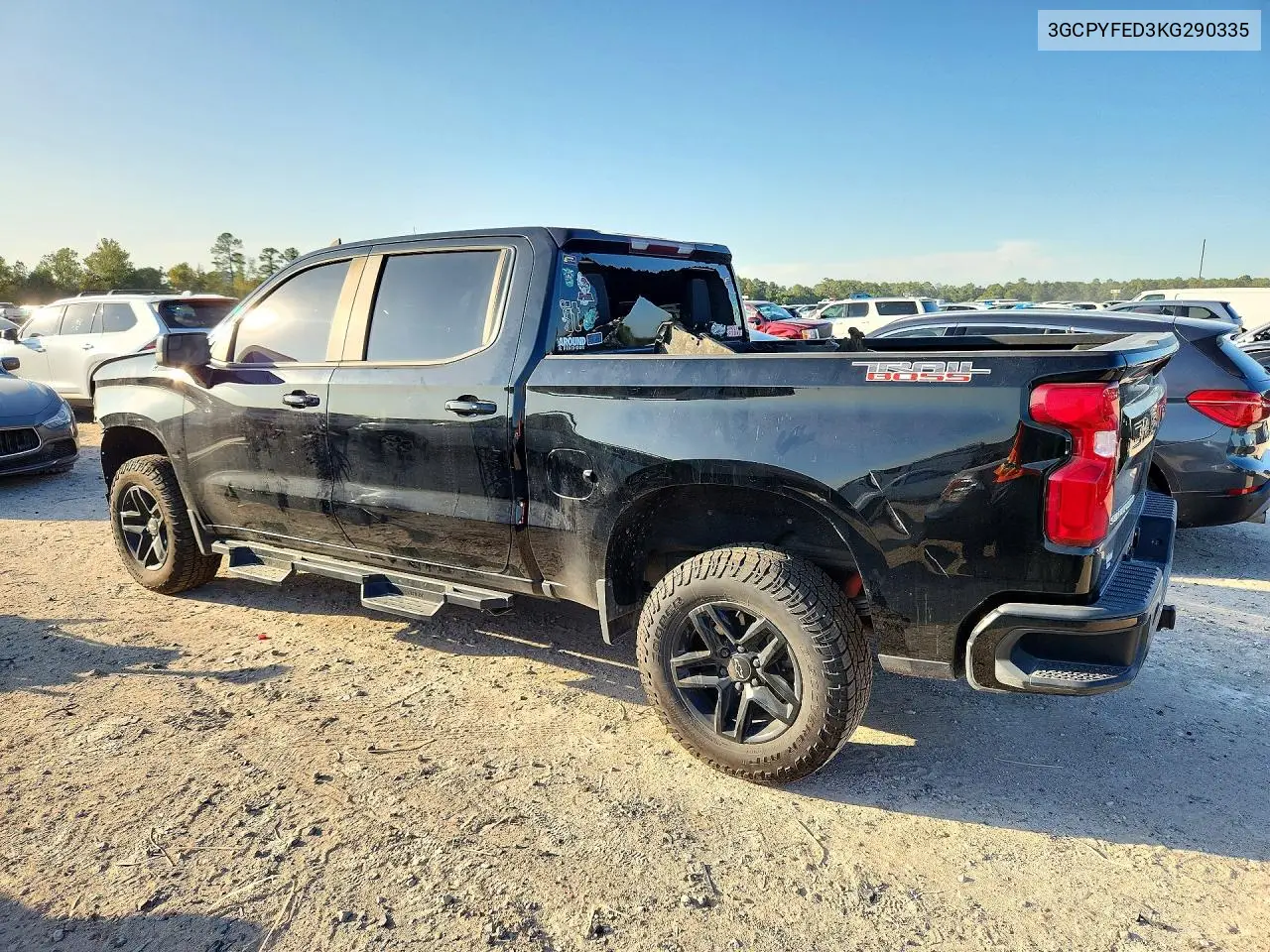 2019 CHEVROLET SILVERADO VIN 3GCPYFED3KG290335 — фото 2