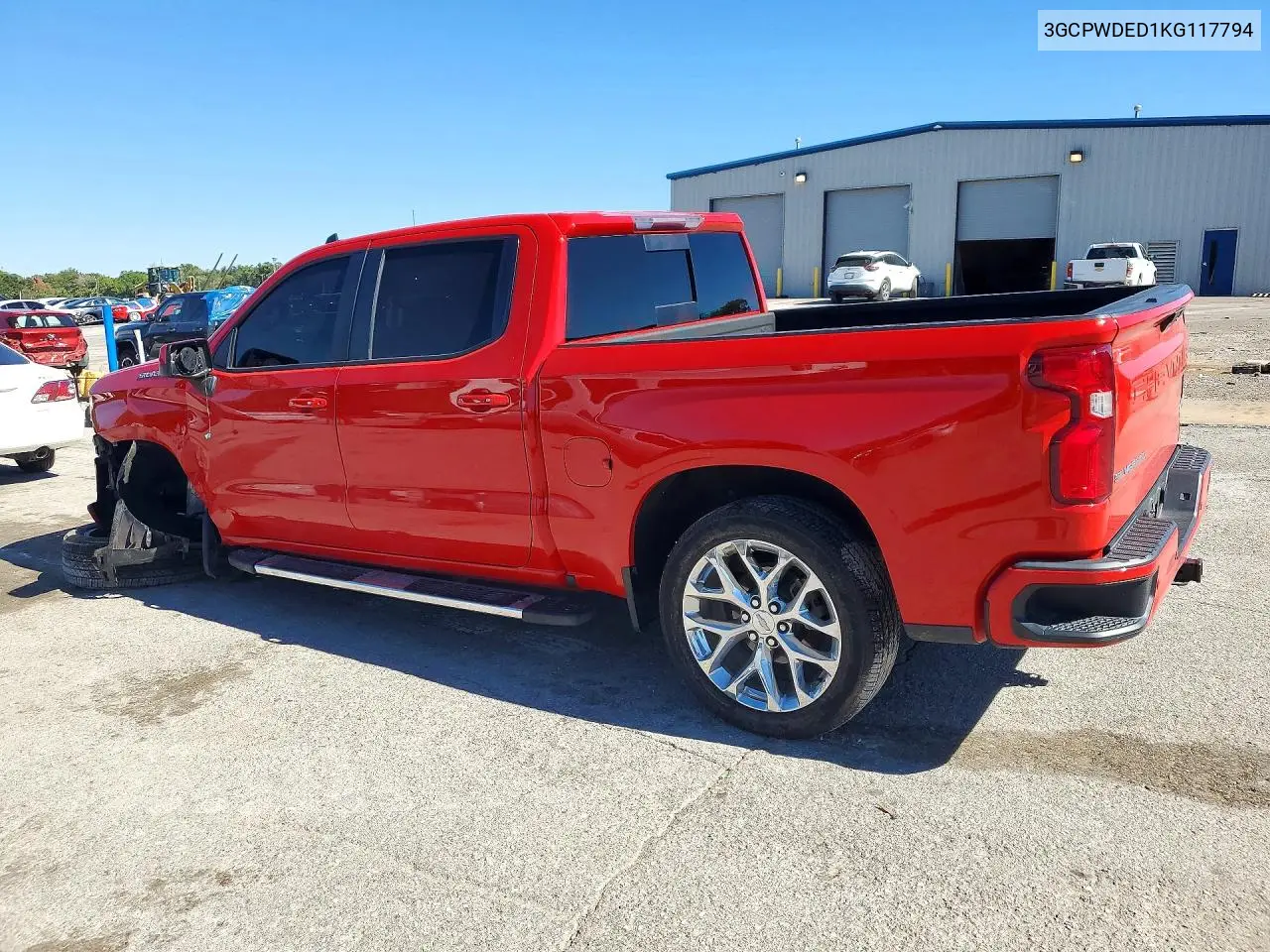 2019 CHEVROLET SILVERADO VIN 3GCPWDED1KG117794 — фото 2