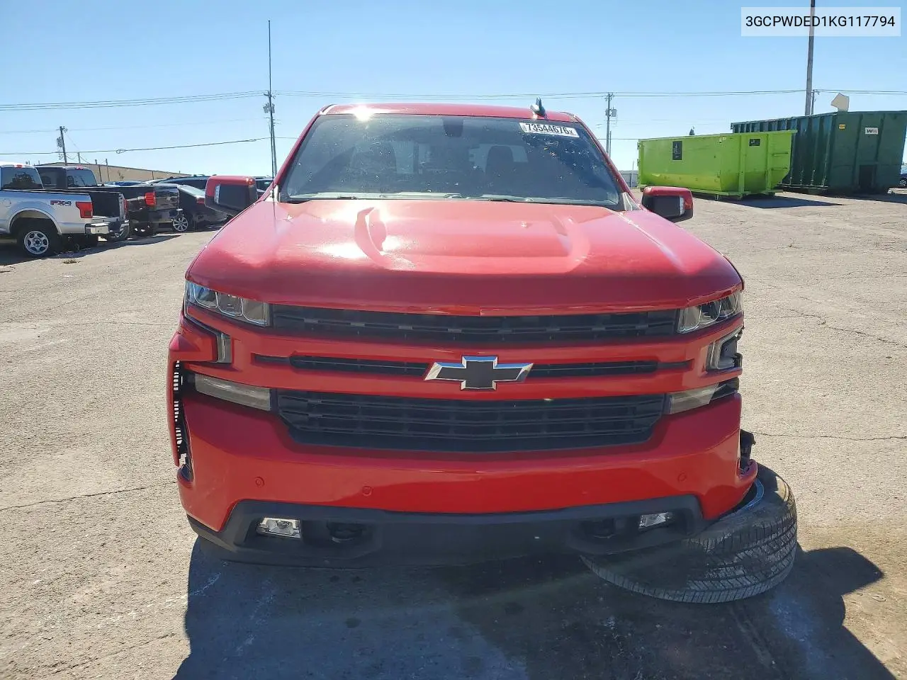 2019 CHEVROLET SILVERADO VIN 3GCPWDED1KG117794 — фото 5