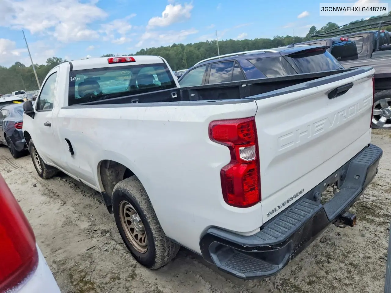 2020 CHEVROLET SILVERADO VIN 3GCNWAEHXLG448769 — фото 2