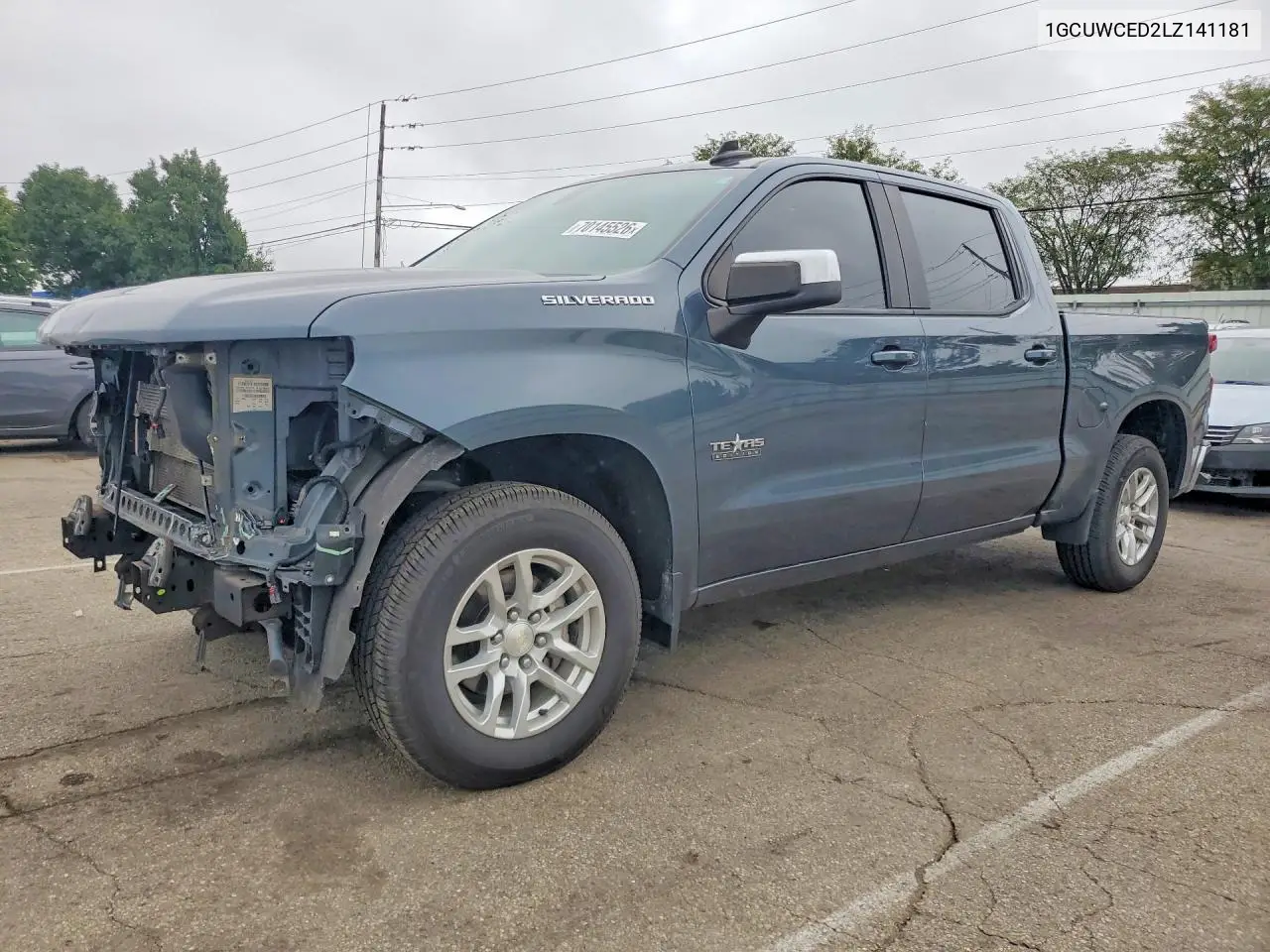CHEVROLET SILVERADO 2020, VIN 1GCUWCED2LZ141181