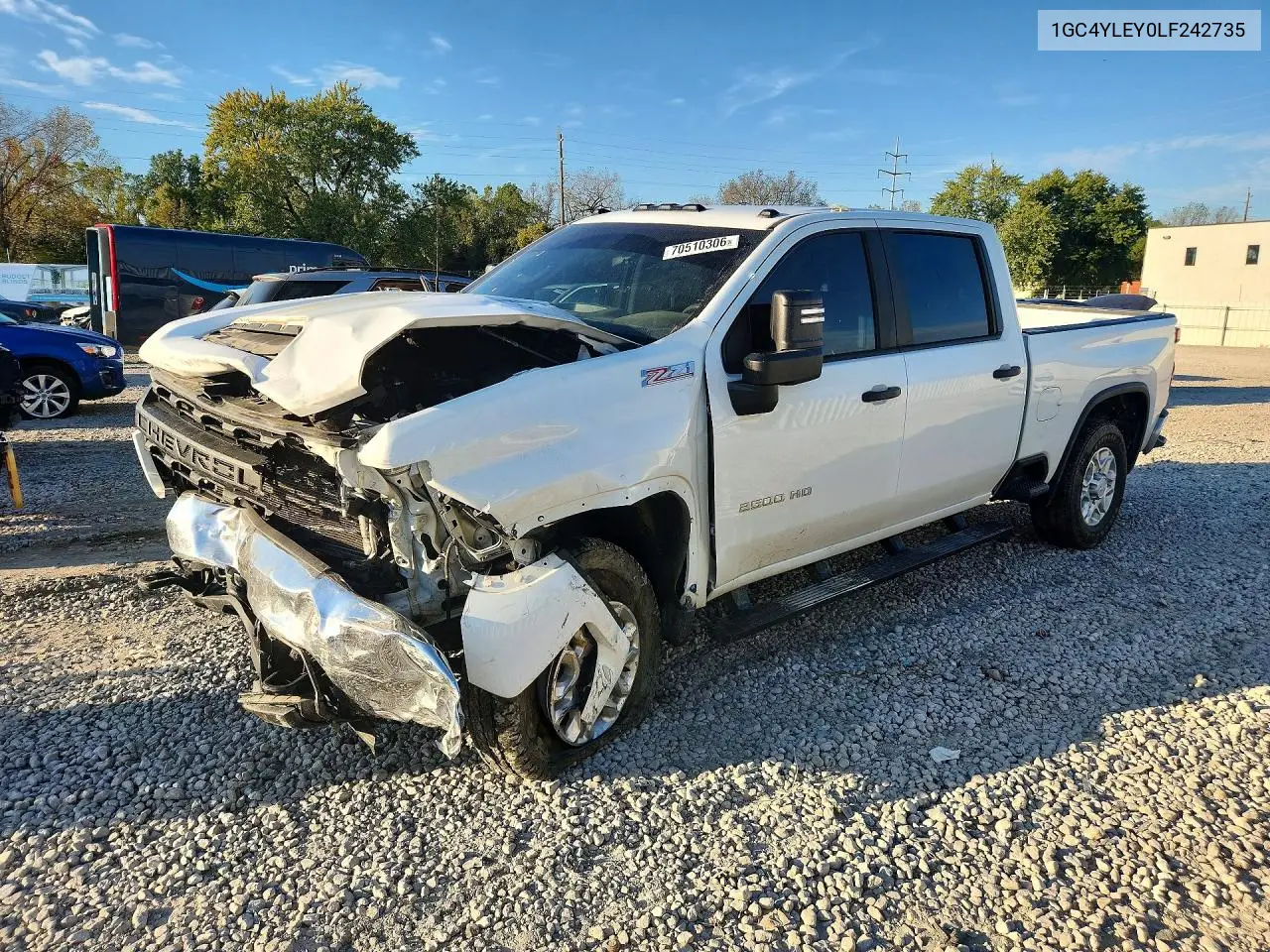 CHEVROLET SILVERADO 2020, VIN 1GC4YLEY0LF242735