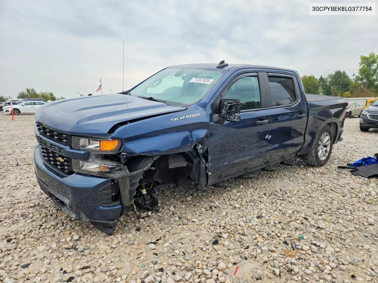 CHEVROLET SILVERADO 2020, VIN 3GCPYBEK8LG377754