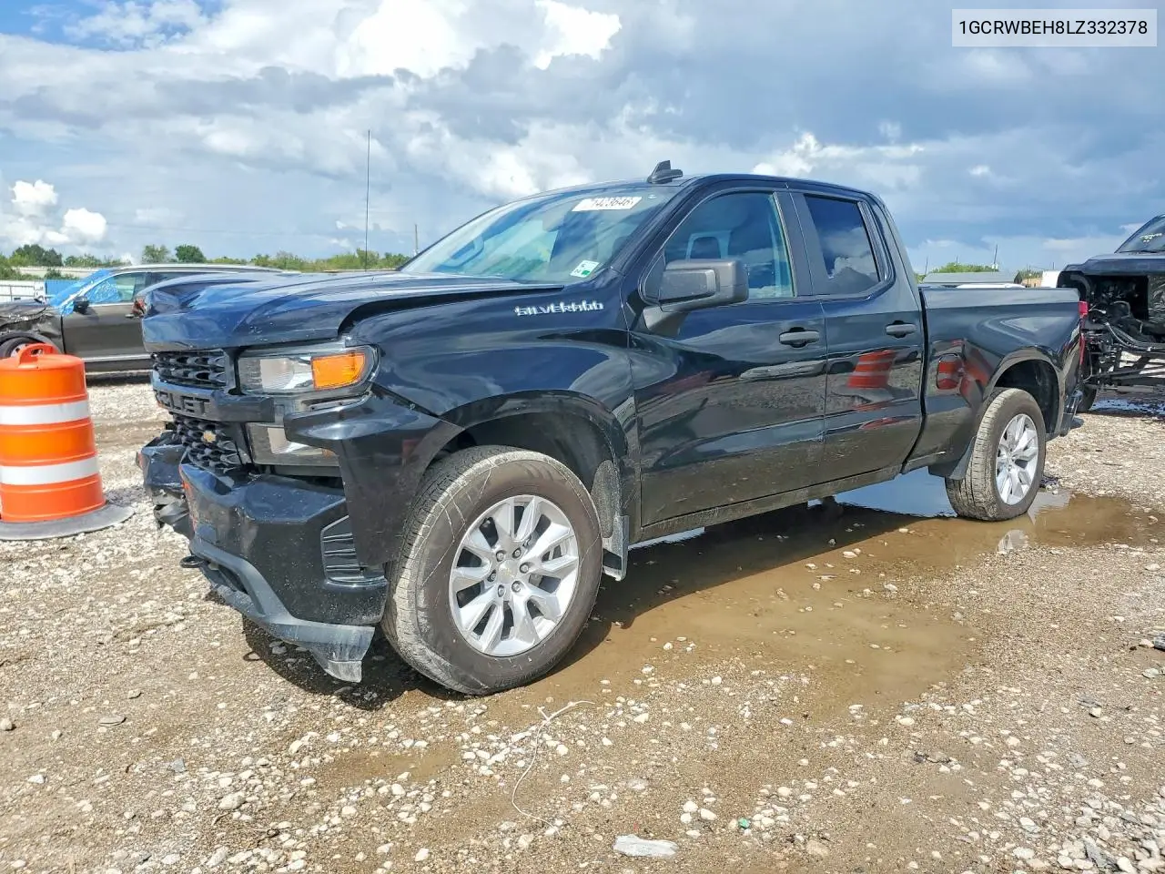 CHEVROLET SILVERADO 2020, VIN 1GCRWBEH8LZ332378