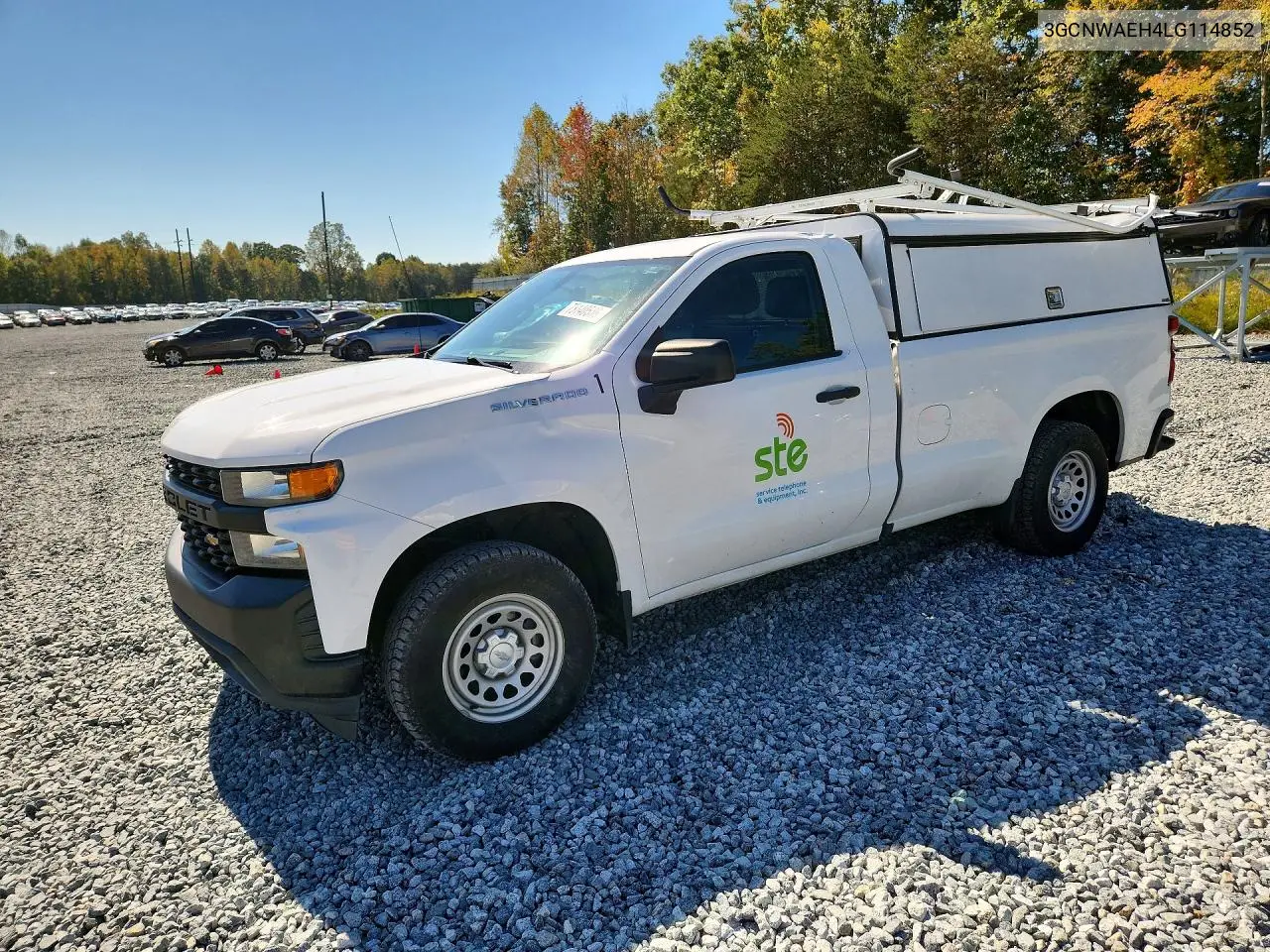 CHEVROLET SILVERADO 2020, VIN 3GCNWAEH4LG114852