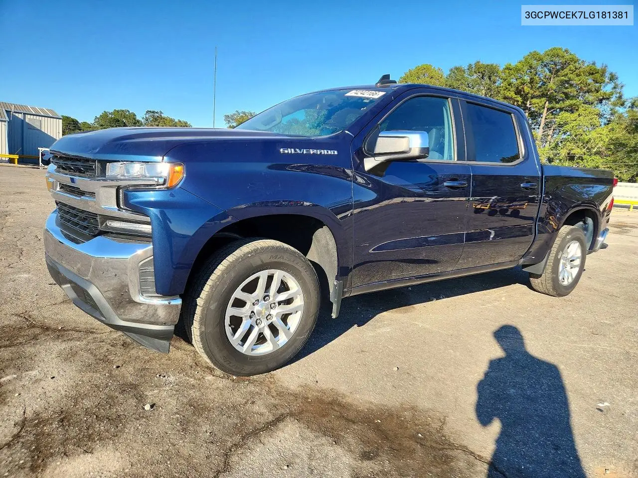 CHEVROLET SILVERADO 2020, VIN 3GCPWCEK7LG181381