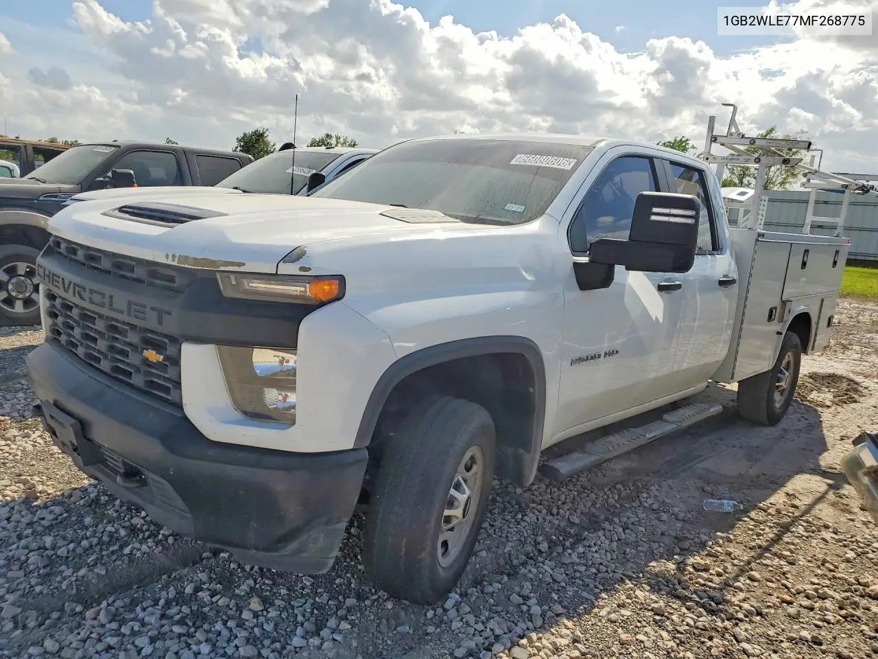 CHEVROLET SILVERADO 2021, VIN 1GB2WLE77MF268775