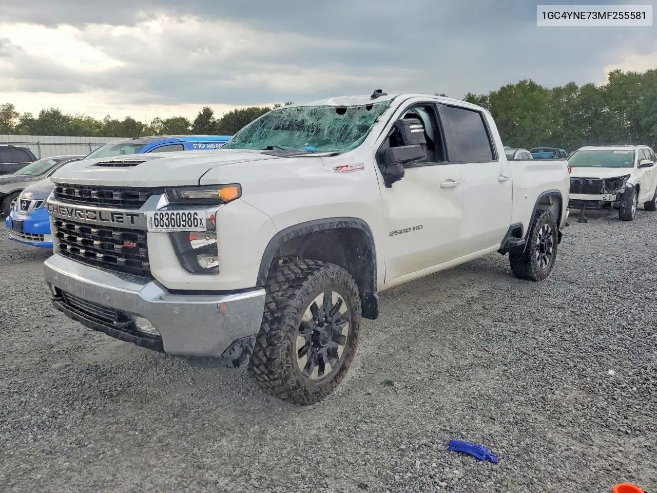 CHEVROLET SILVERADO 2021, VIN 1GC4YNE73MF255581