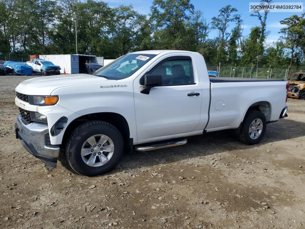 CHEVROLET SILVERADO 2021, VIN 3GCNWAEF4MG382784