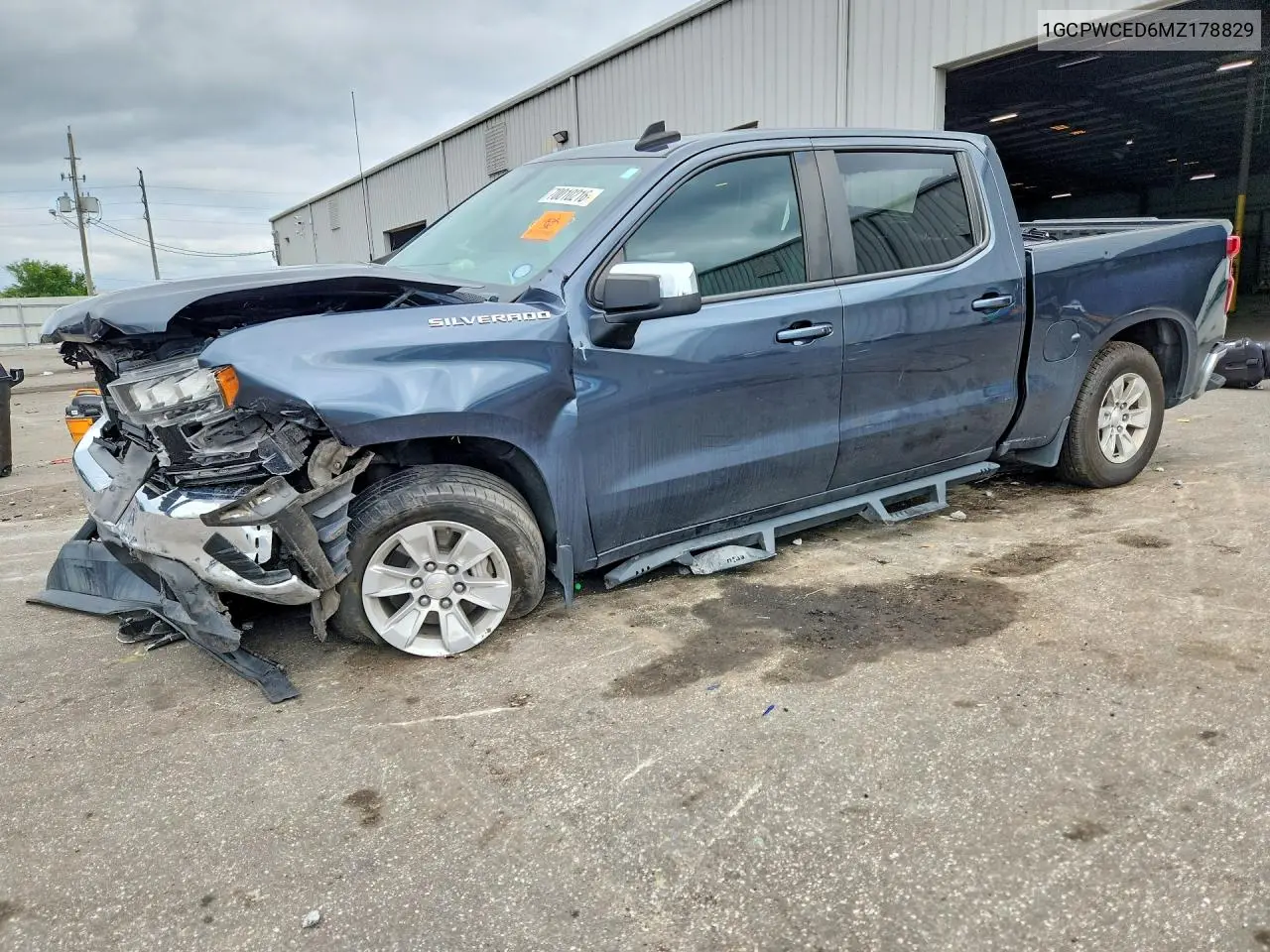 CHEVROLET SILVERADO 2021, VIN 1GCPWCED6MZ178829