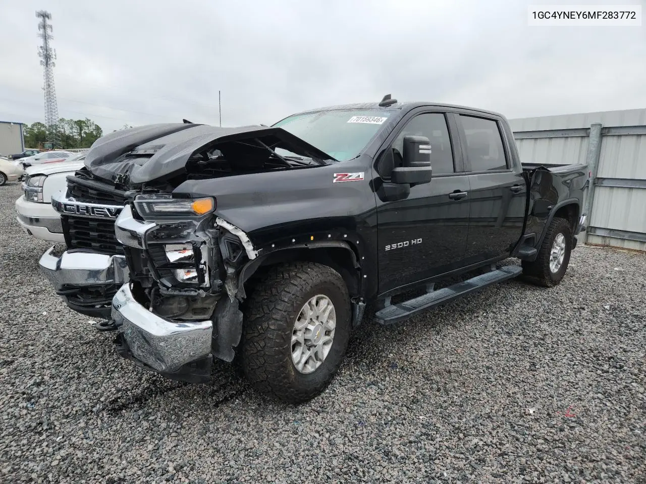 CHEVROLET SILVERADO 2021, VIN 1GC4YNEY6MF283772