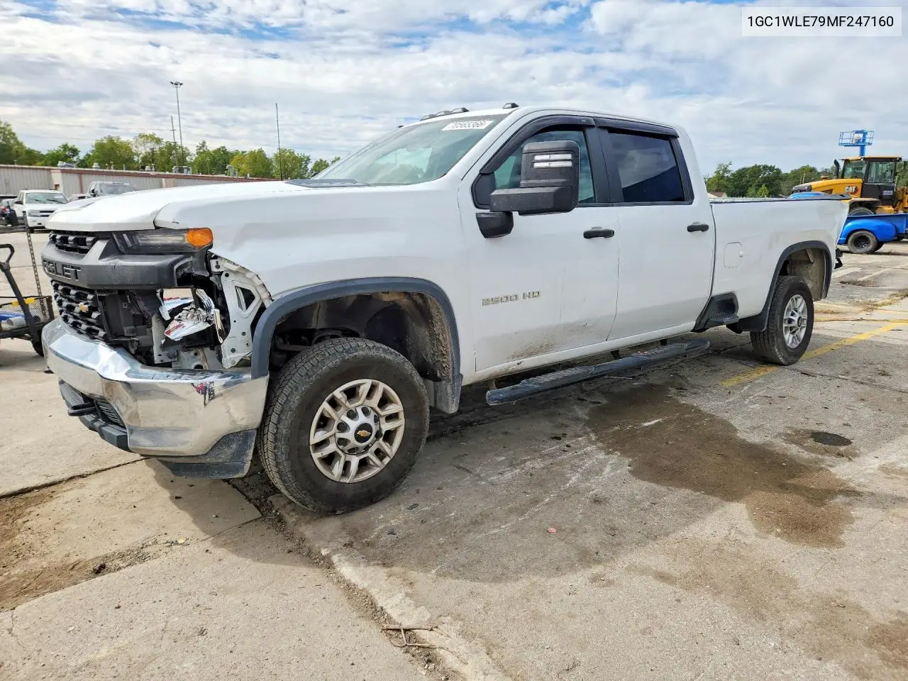 CHEVROLET SILVERADO 2021, VIN 1GC1WLE79MF247160