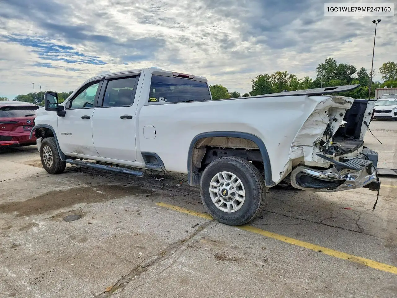 2021 CHEVROLET SILVERADO VIN 1GC1WLE79MF247160 — фото 2