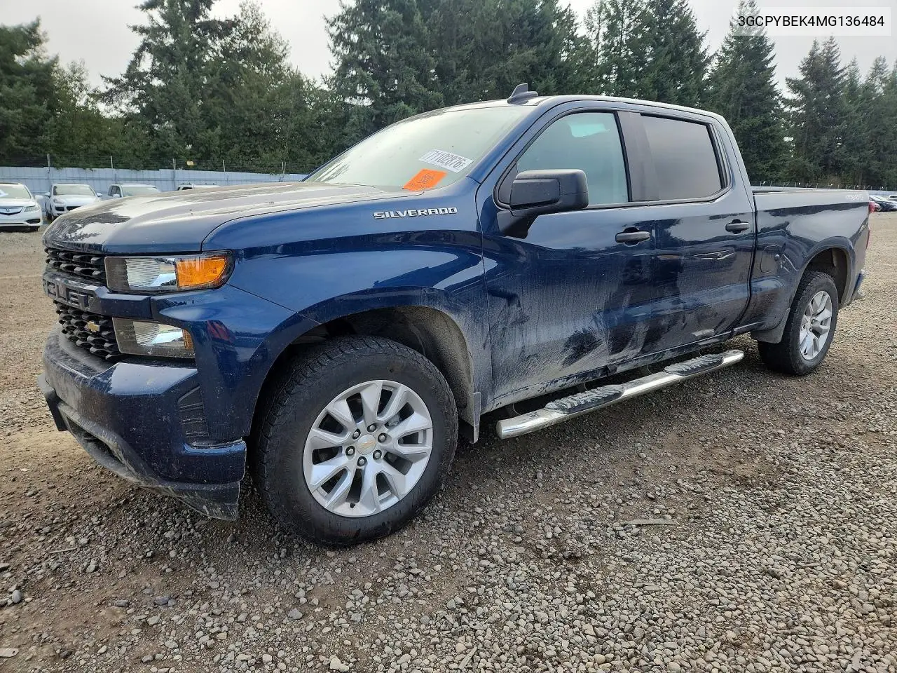 CHEVROLET SILVERADO 2021, VIN 3GCPYBEK4MG136484