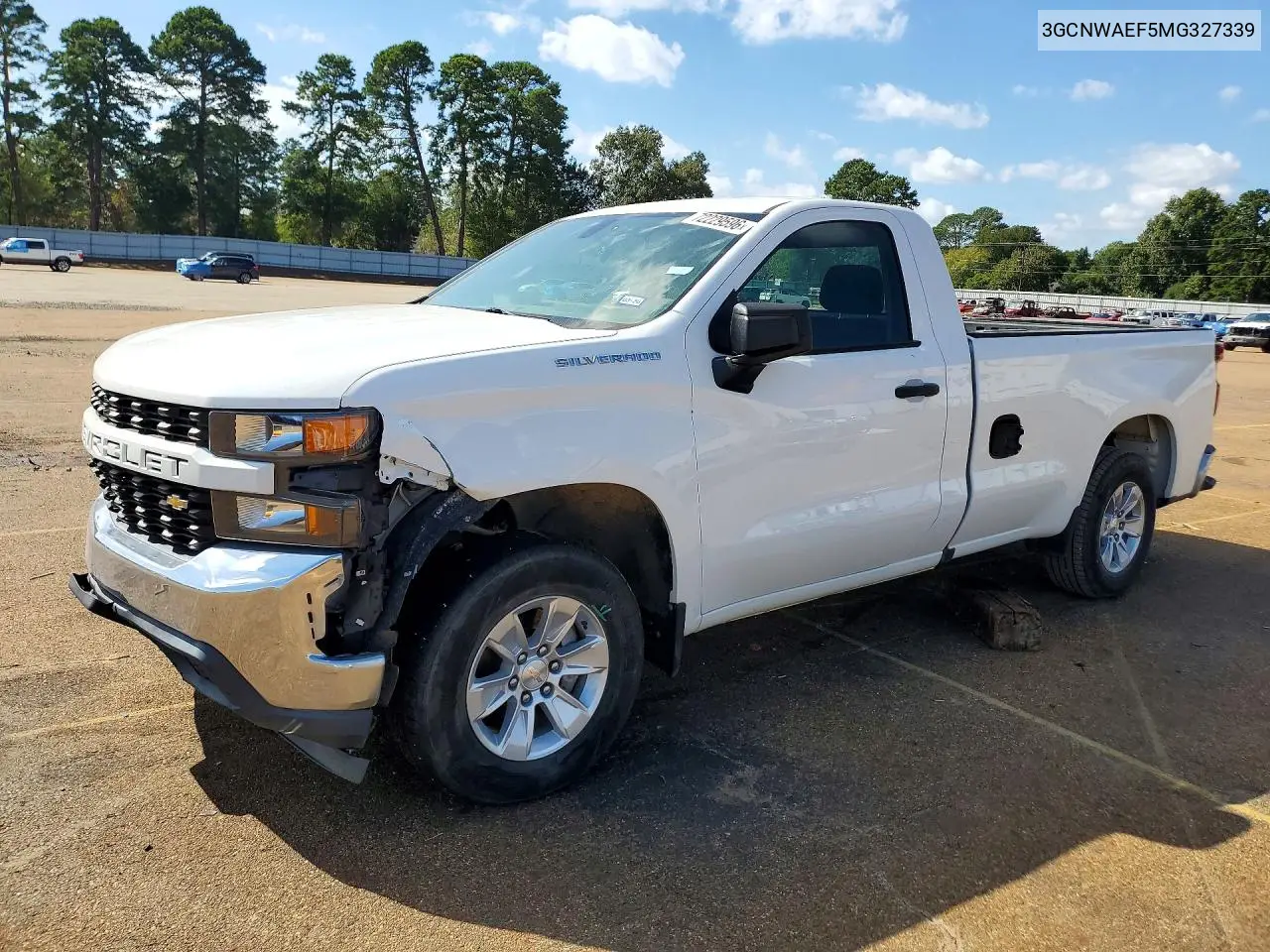 CHEVROLET SILVERADO 2021, VIN 3GCNWAEF5MG327339