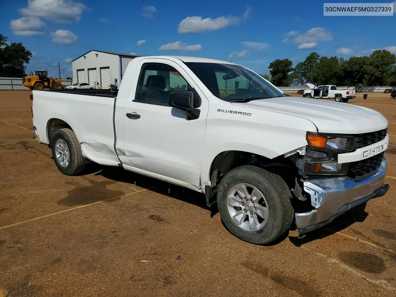 2021 CHEVROLET SILVERADO VIN 3GCNWAEF5MG327339 — фото 4
