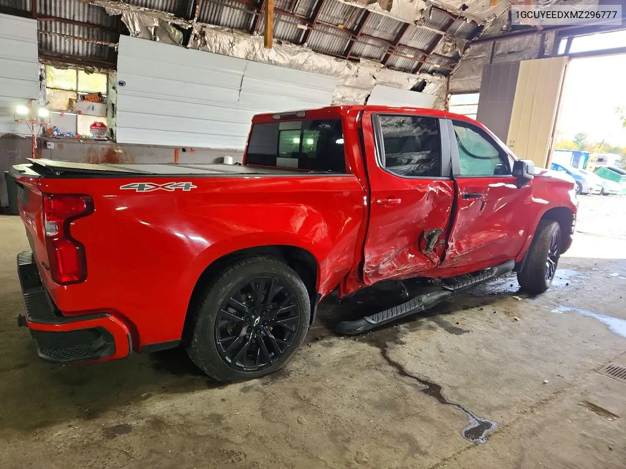 2021 CHEVROLET SILVERADO VIN 1GCUYEEDXMZ296777 — фото 3