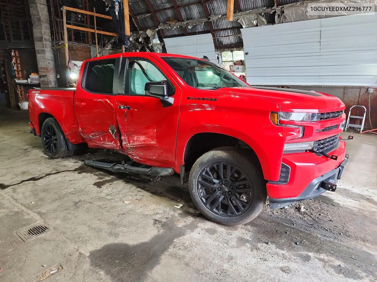 2021 CHEVROLET SILVERADO VIN 1GCUYEEDXMZ296777 — фото 4