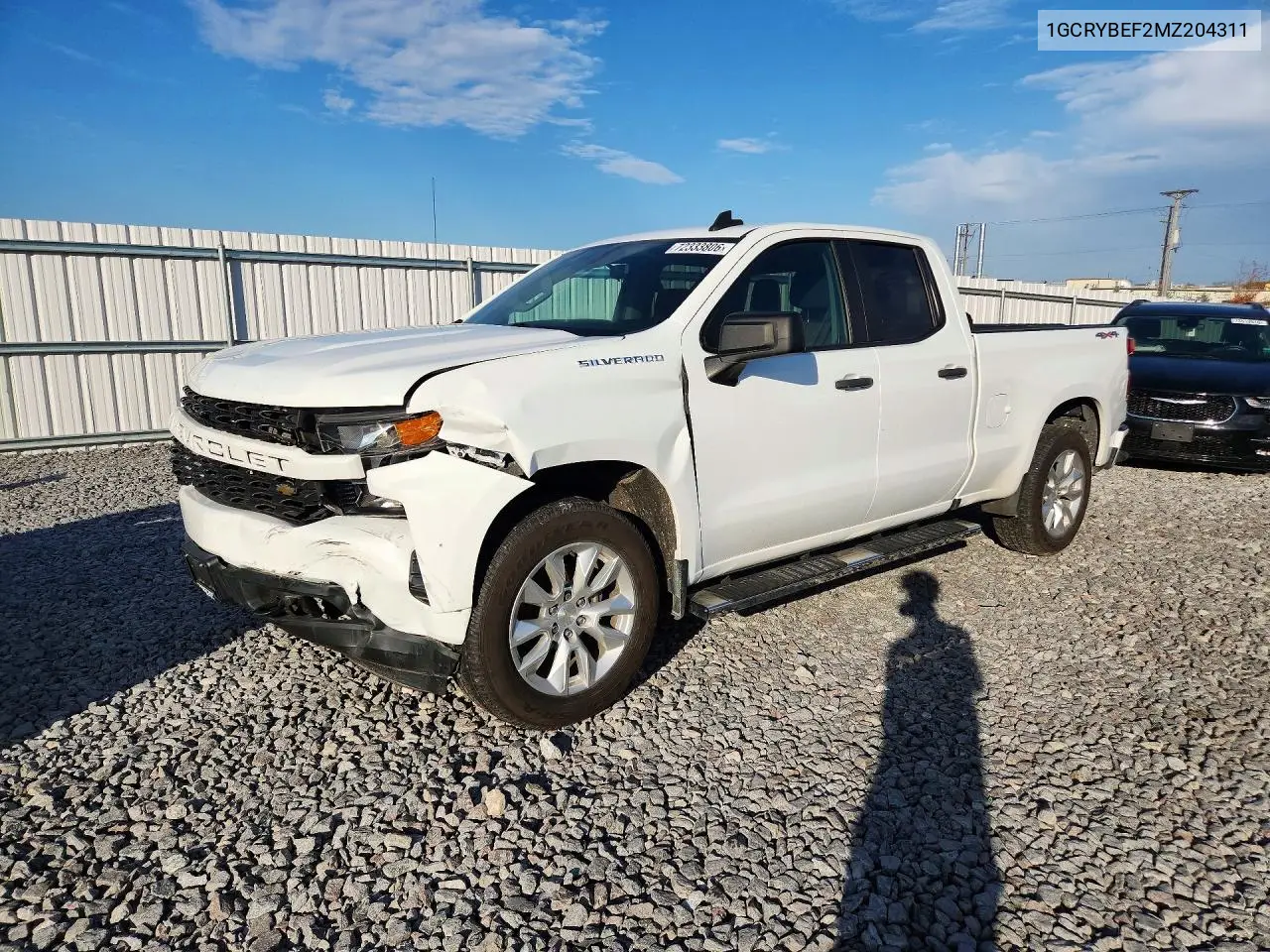 CHEVROLET SILVERADO 2021, VIN 1GCRYBEF2MZ204311
