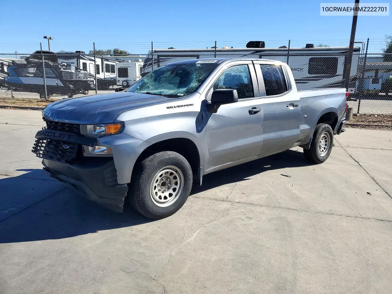 CHEVROLET SILVERADO 2021, VIN 1GCRWAEH4MZ222701