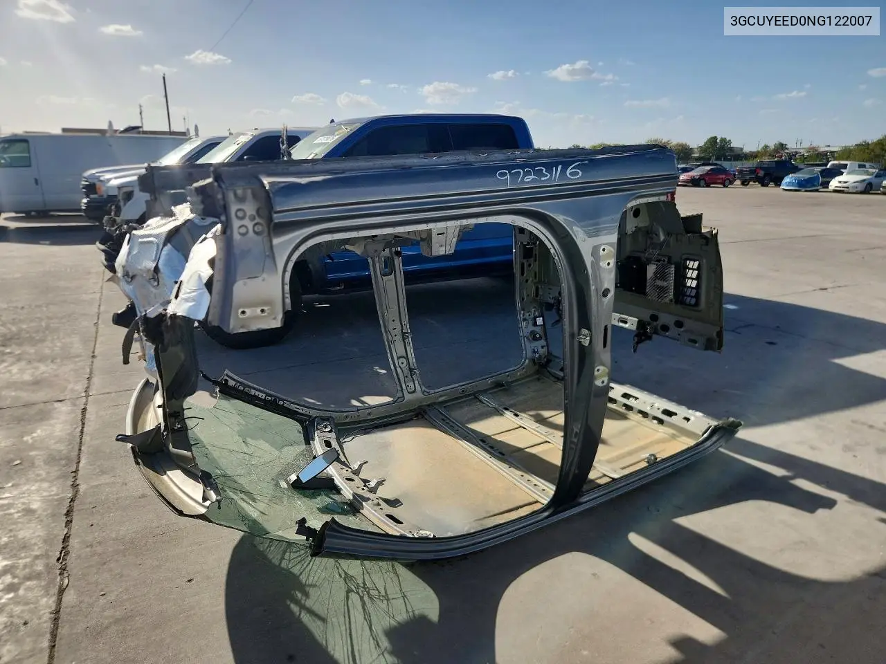 CHEVROLET SILVERADO 2022, VIN 3GCUYEED0NG122007
