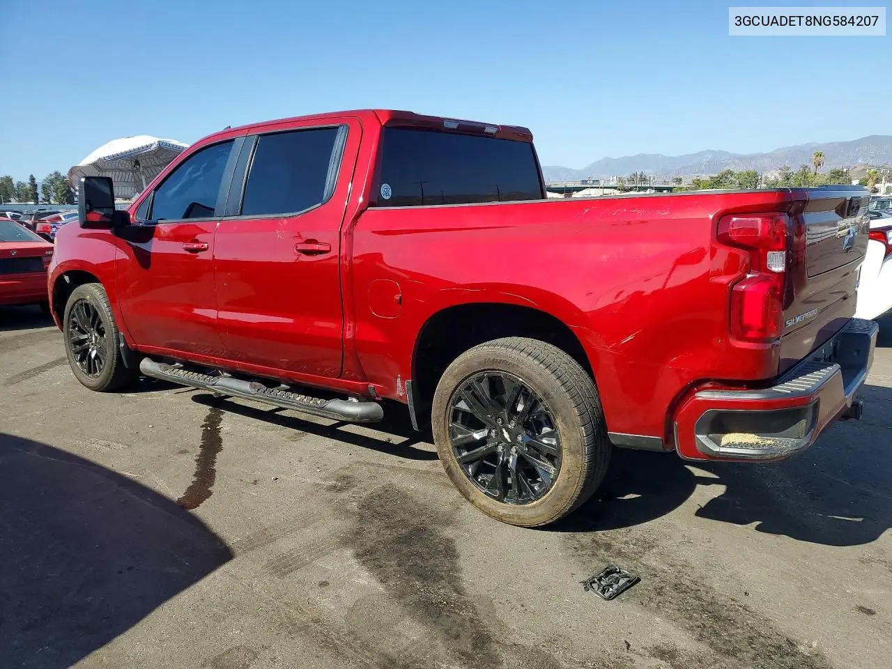 2022 CHEVROLET SILVERADO VIN 3GCUADET8NG584207 — фото 2