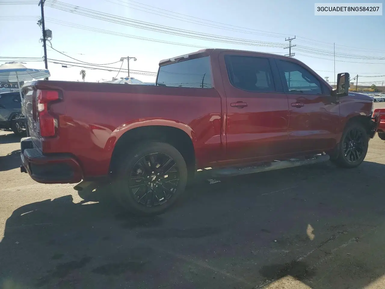 2022 CHEVROLET SILVERADO VIN 3GCUADET8NG584207 — фото 3