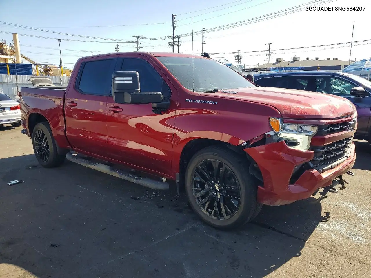 2022 CHEVROLET SILVERADO VIN 3GCUADET8NG584207 — фото 4