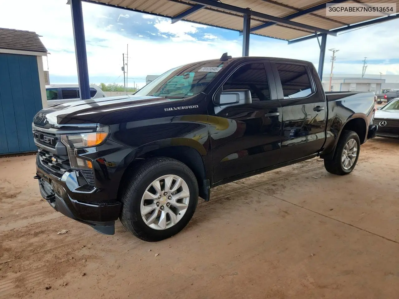 CHEVROLET SILVERADO 2022, VIN 3GCPABEK7NG513654