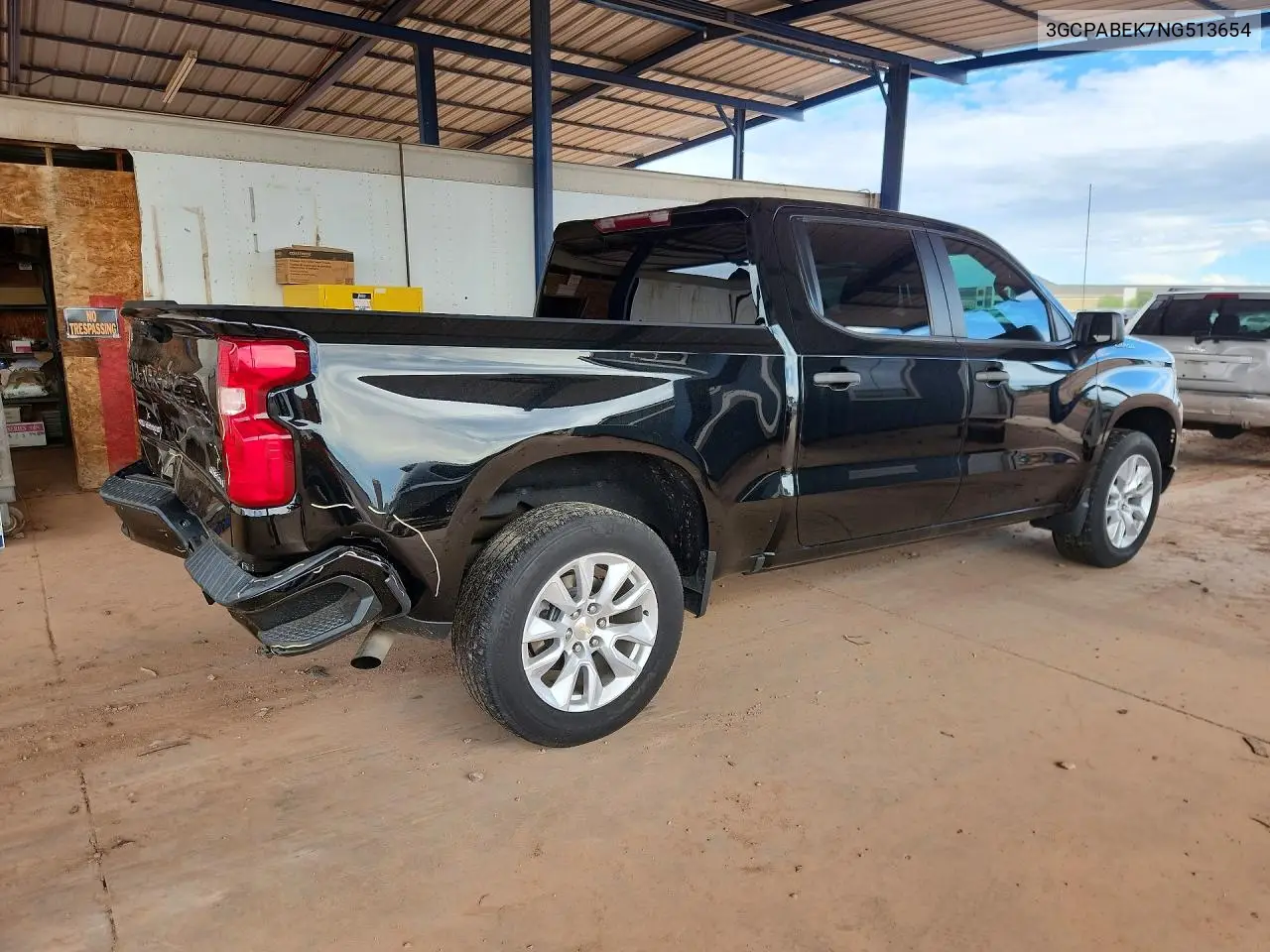 2022 CHEVROLET SILVERADO VIN 3GCPABEK7NG513654 — фото 3