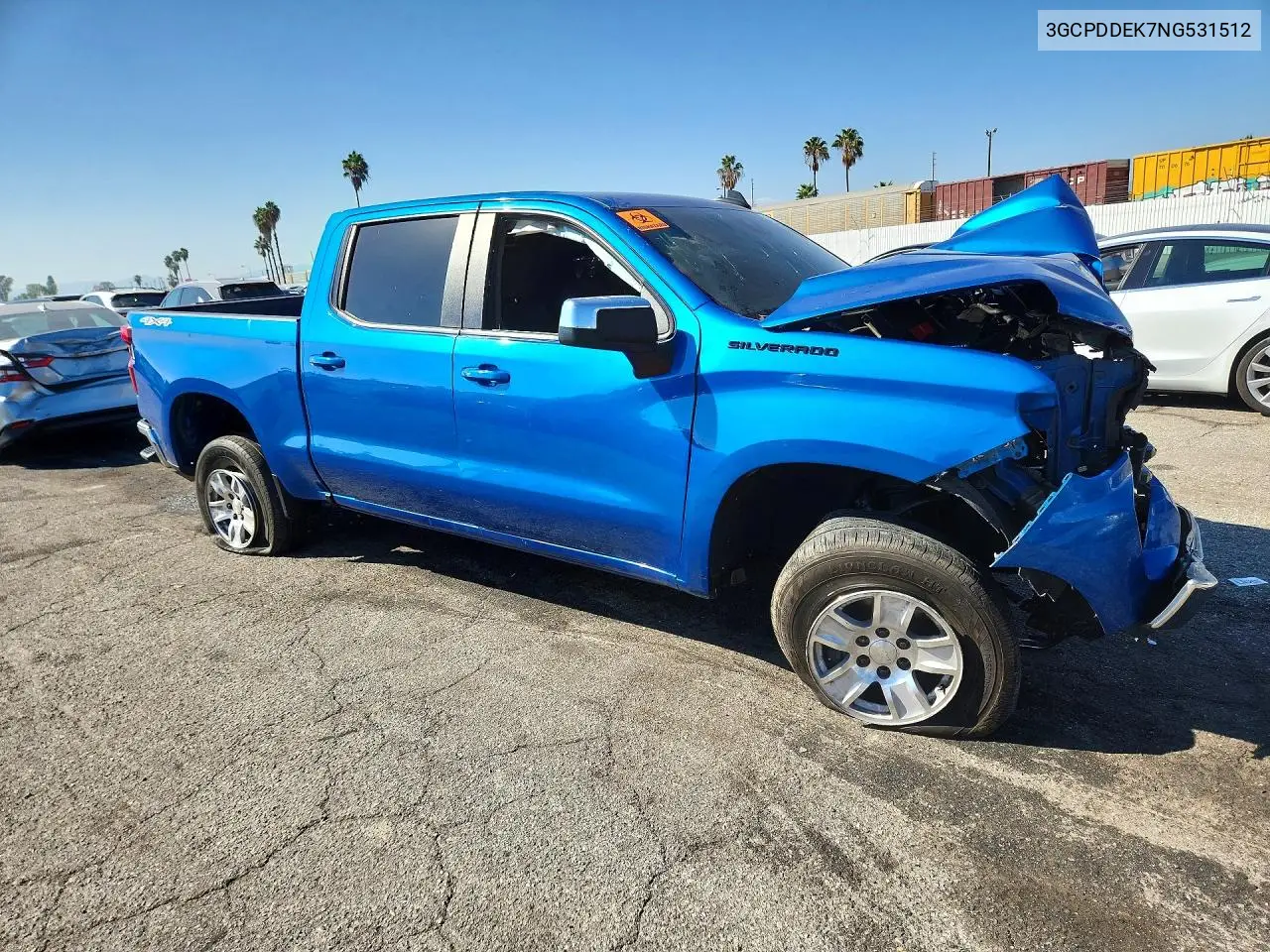 2022 CHEVROLET SILVERADO VIN 3GCPDDEK7NG531512 — фото 4