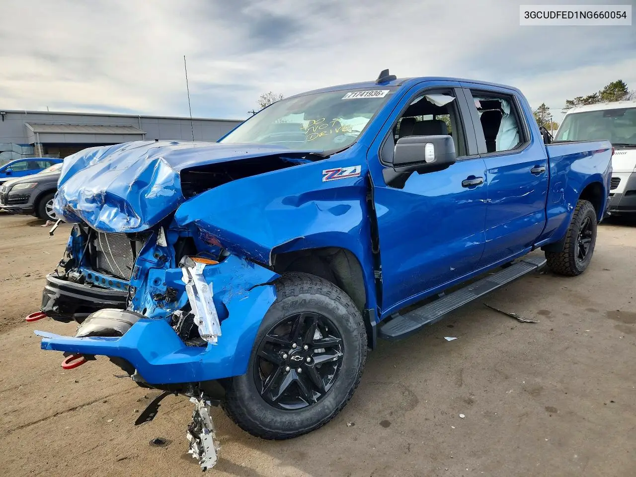 CHEVROLET SILVERADO 2022, VIN 3GCUDFED1NG660054