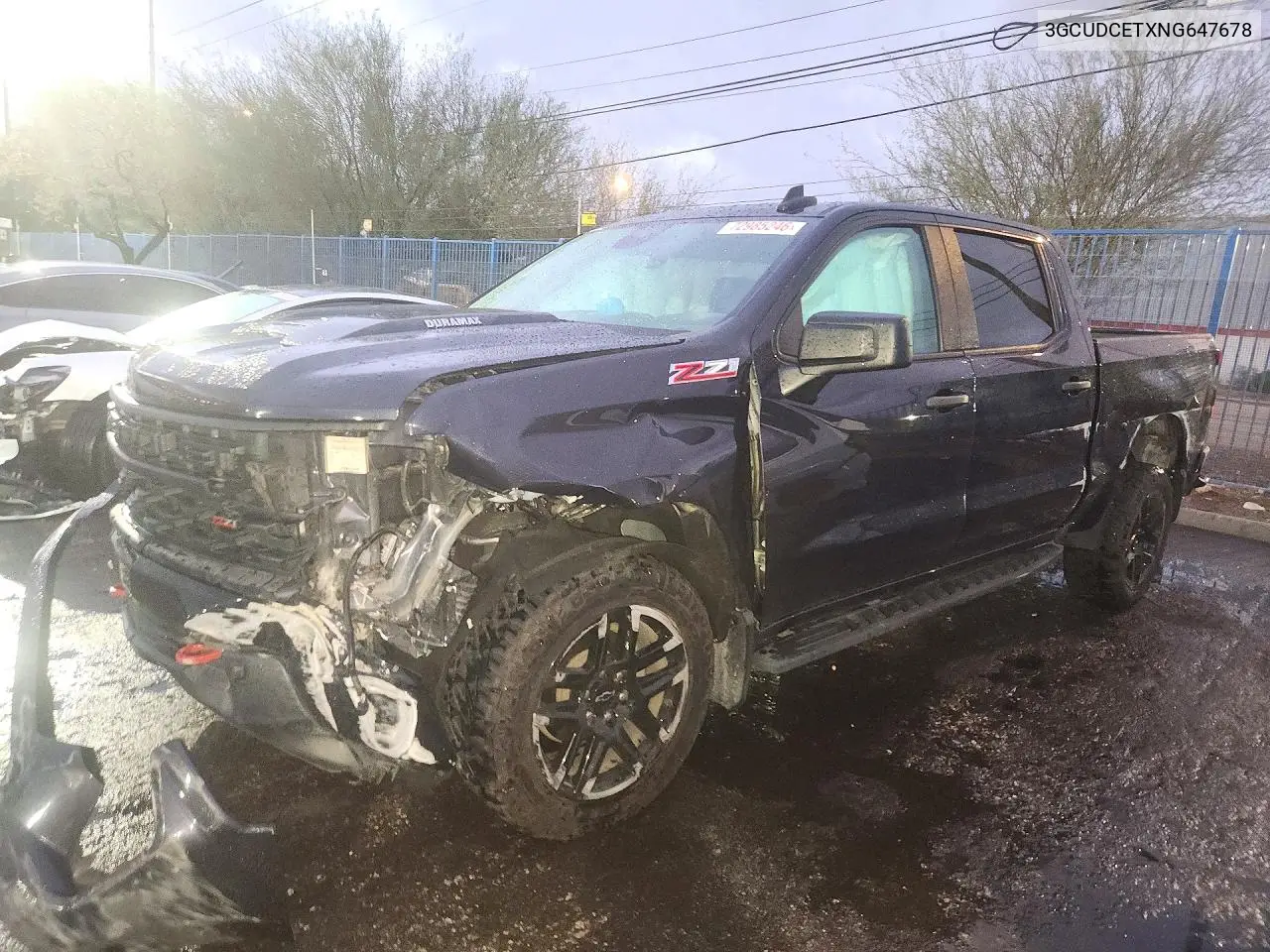 CHEVROLET SILVERADO 2022, VIN 3GCUDCETXNG647678