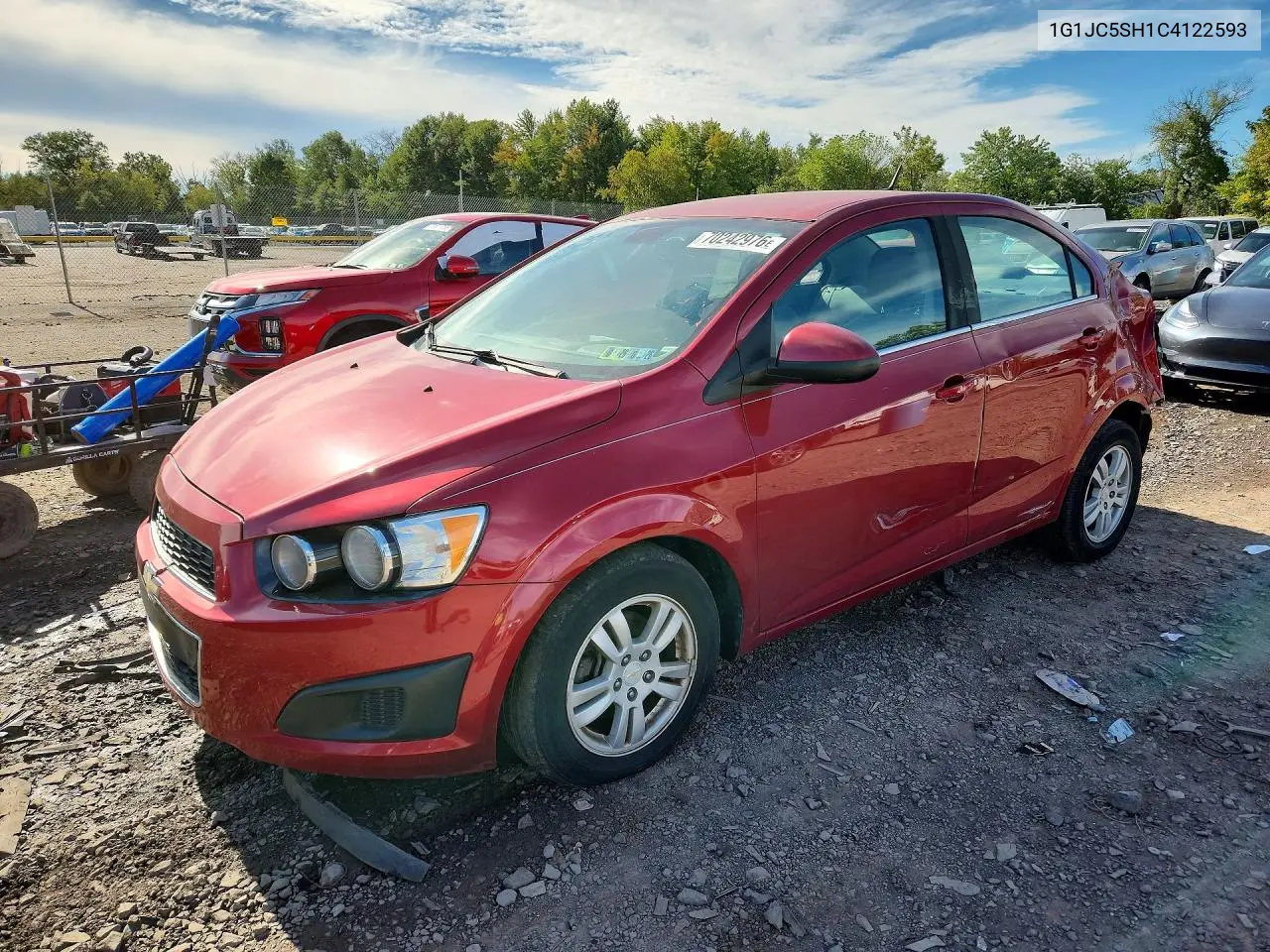 CHEVROLET SONIC 2012, VIN 1G1JC5SH1C4122593