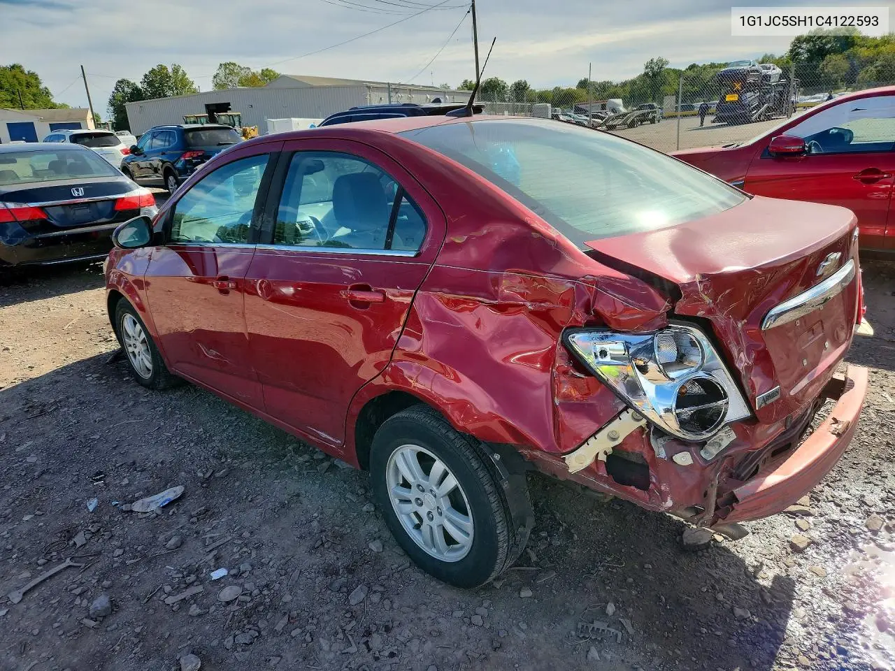 2012 CHEVROLET SONIC VIN 1G1JC5SH1C4122593 — фото 2