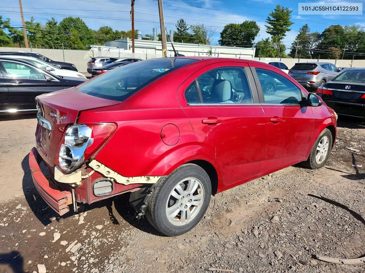 2012 CHEVROLET SONIC VIN 1G1JC5SH1C4122593 — фото 3