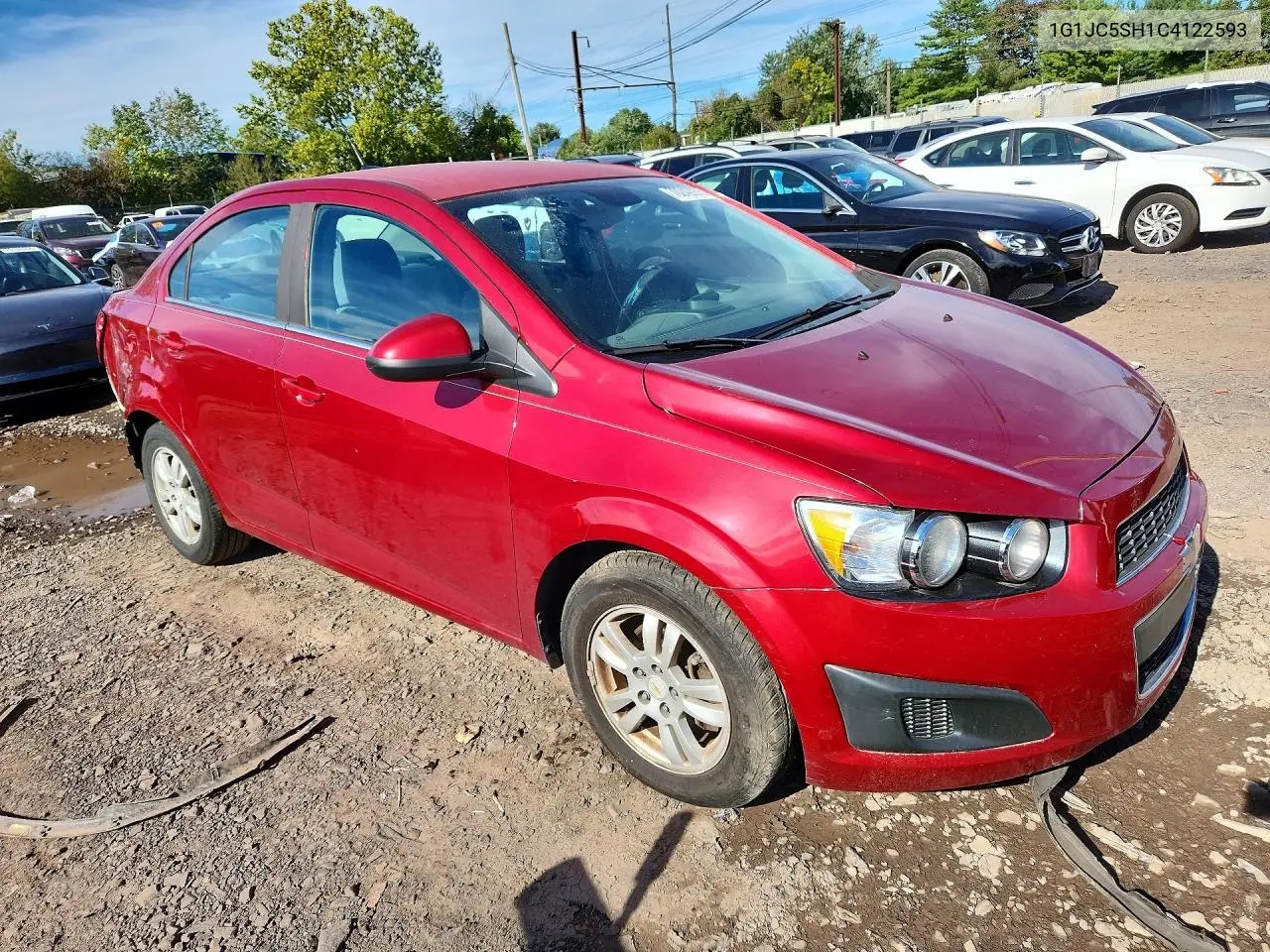 2012 CHEVROLET SONIC VIN 1G1JC5SH1C4122593 — фото 4
