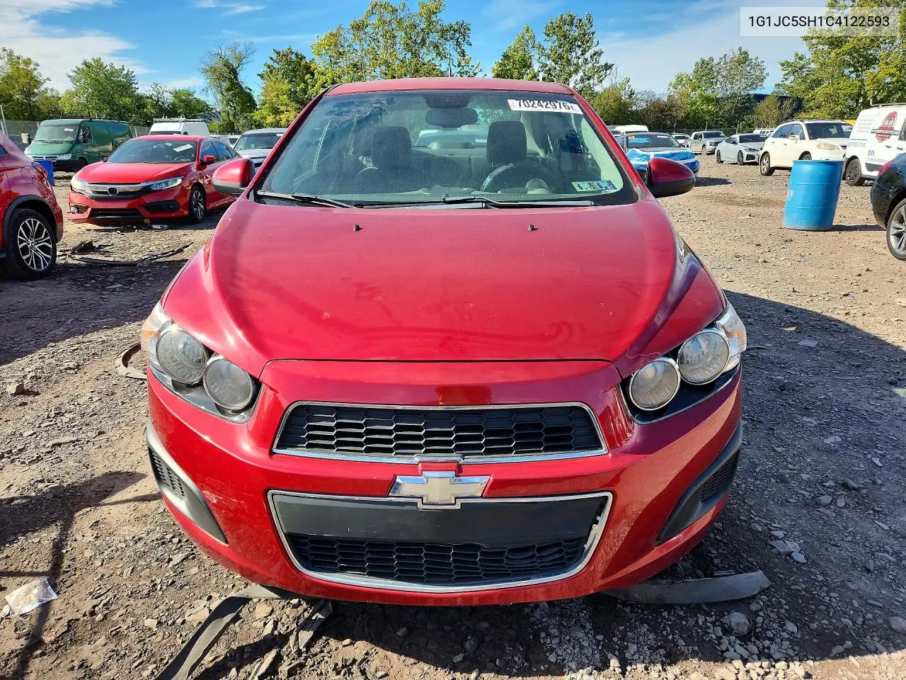 2012 CHEVROLET SONIC VIN 1G1JC5SH1C4122593 — фото 5