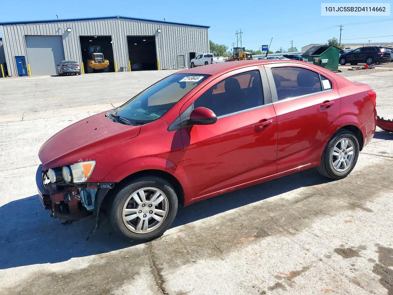 CHEVROLET SONIC 2013, VIN 1G1JC5SB2D4114662