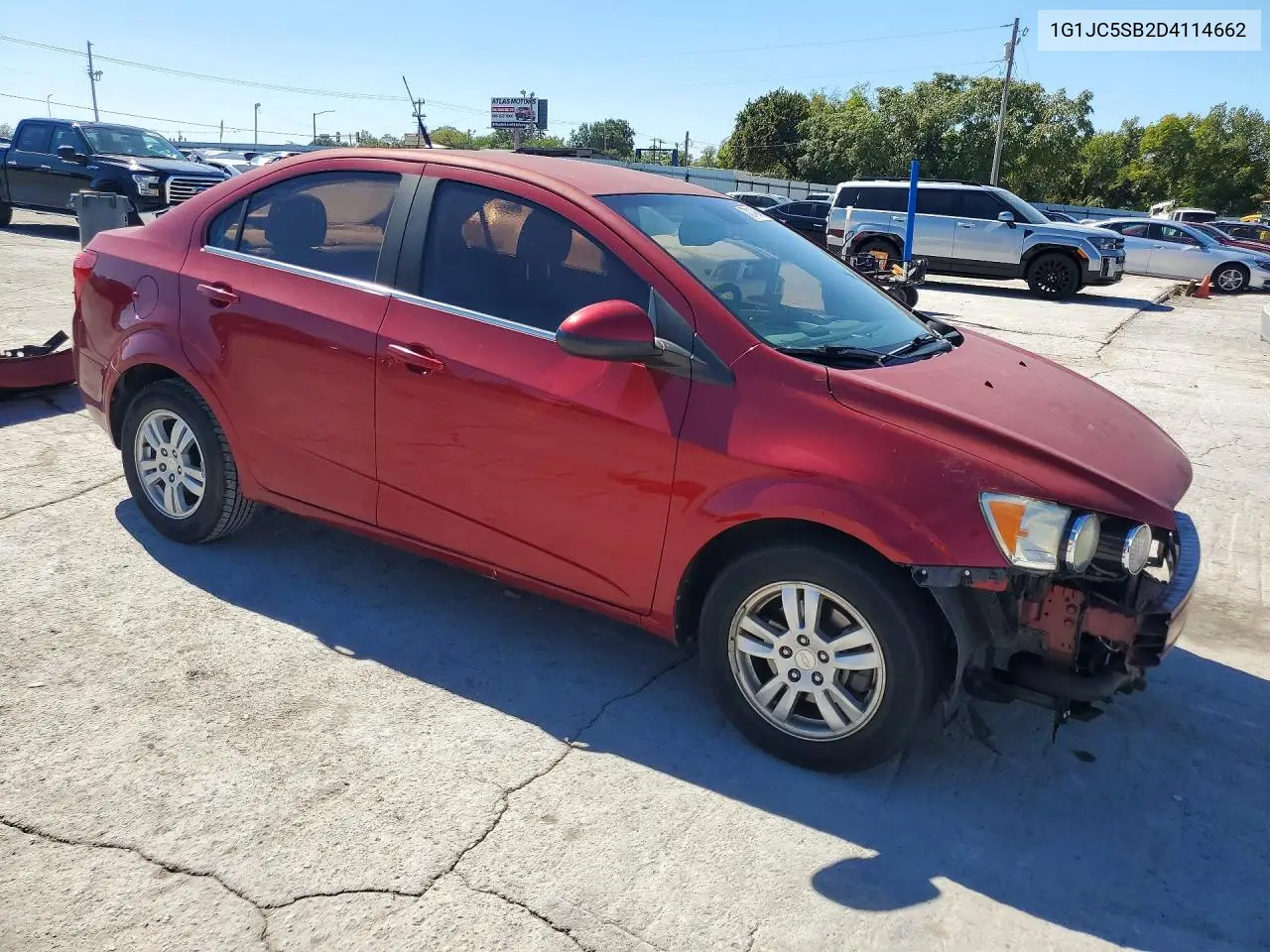 2013 CHEVROLET SONIC VIN 1G1JC5SB2D4114662 — фото 4