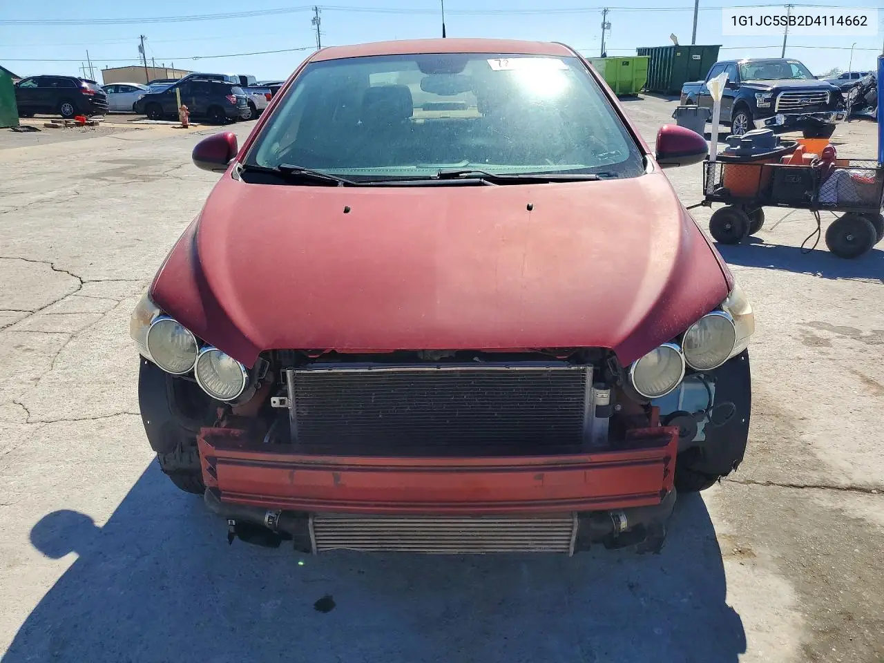 2013 CHEVROLET SONIC VIN 1G1JC5SB2D4114662 — фото 5