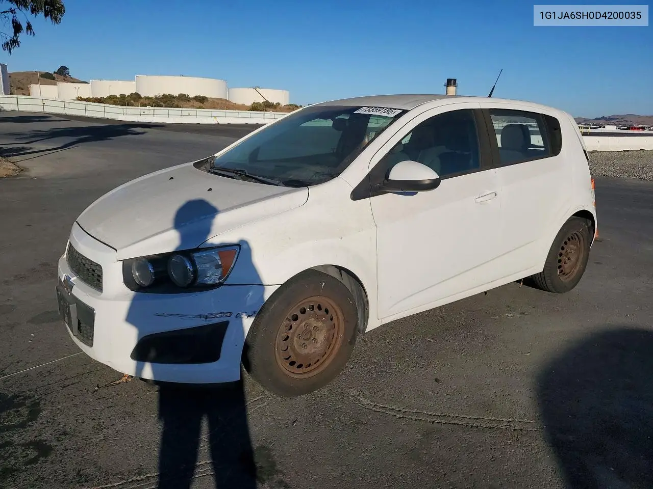 CHEVROLET SONIC 2013, VIN 1G1JA6SH0D4200035